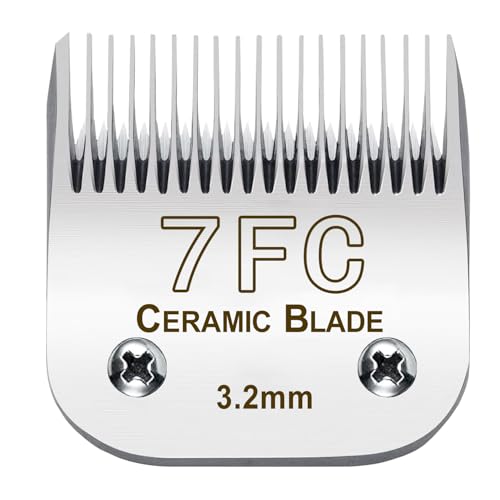 7FC Ersatzklingen für Haustiere, abnehmbar, kompatibel mit A*dis Pet Clipper/Oster A5/W*AHL KM Series Hundeschermaschine, abnehmbare Keramikklinge, 3,2 mm Schnittlänge 7FC Ersatzklingen für Haustiere, abnehmbar, kompatibel mit A*dis Pet Clipper/Oster A5/W*AHL KM Series Hundeschermaschine, abnehmbare Keramikklinge, 3,2 mm Schnittlänge von Ludshn