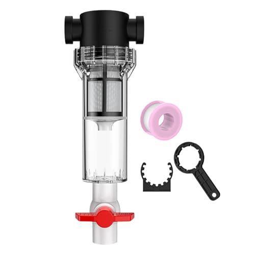 Lueear Aquarium-Wasserfilter, tauchfähiger Aquariumfilter – klare, effiziente Trennung von Kotabscheider für kleine Teiche, Süßwasser, Salzwasser von Lueear