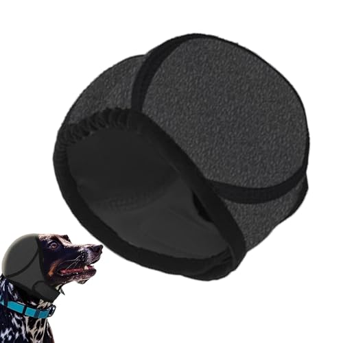 Lueear Beruhigender Hunde-Kapuzenpullover, Lärmschutz, Ohrenschützer für Hunde, rutschfeste, verstellbare Ohrenschützer, wasserdichter Schlauchschal zum Trocknen, Haustierpflege, Baden von Lueear