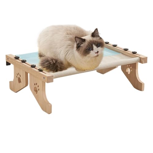 Lueear Katzen-Sitzstange für Fensterbank – -Katzenliege, verstellbares Katzen-Fensterbank-Nest, Katzen-Hängematten-Sitz mit gepolstertem Bettbezug zum Schlafen, Spielen, Klettern Lueear Katzen-Sitzstange für Fensterbank – -Katzenliege, verstellbares Katzen-Fensterbank-Nest, Katzen-Hängematten-Sitz mit gepolstertem Bettbezug zum Schlafen, Spielen, Klettern von Lueear
