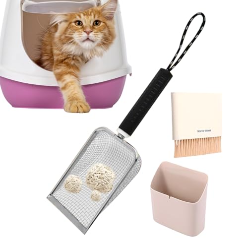 Lueear Katzenstreuschaufel | Bequeme Katzentoilettenschaufel – platzsparendes, leichtes Sieb, Zubehör für die Reinigung von Haustier, Huhn, Müll Lueear Katzenstreuschaufel | Bequeme Katzentoilettenschaufel – platzsparendes, leichtes Sieb, Zubehör für die Reinigung von Haustier, Huhn, Müll von Lueear