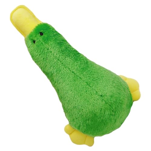 Lueear Quietschende Ente Kauspielzeug für Hunde, Plüsch-Hundespielzeug, Quietschende Ente, Welpenspielzeug, Kauspielzeug für Welpen, Spielzeit, Training Lueear Quietschende Ente Kauspielzeug für Hunde, Plüsch-Hundespielzeug, Quietschende Ente, Welpenspielzeug, Kauspielzeug für Welpen, Spielzeit, Training von Lueear