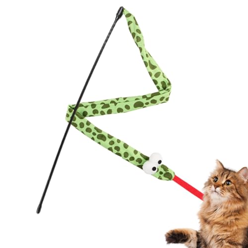Lueear Schlangenkatzen-Zauberstab, Teaser-Spielzeug für Indoor-Katzen, Kätzchen-Zauberstab-Teaser-Spielzeug für Indoor-Katzen, interaktiver Kätzchen-Spielzeugstab, klingendes Katzen-Kätzchen-Spielzeug Lueear Schlangenkatzen-Zauberstab, Teaser-Spielzeug für Indoor-Katzen, Kätzchen-Zauberstab-Teaser-Spielzeug für Indoor-Katzen, interaktiver Kätzchen-Spielzeugstab, klingendes Katzen-Kätzchen-Spielzeug von Lueear