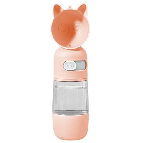Lueear Tragbare Wasserflasche für Hunde – auslaufsicherer Reisenapf, Trink-Futterspender mit Futterbehälter, Outdoor-Zubehör für Spaziergänge, Wandern von Lueear