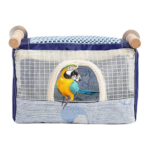 Lueear Vogelbett für Käfig, atmungsaktiv, mit Glocke, Vogelkäfig-Zubehör für Papageien, Nymphensittiche, Sittichkäfig Lueear Vogelbett für Käfig, atmungsaktiv, mit Glocke, Vogelkäfig-Zubehör für Papageien, Nymphensittiche, Sittichkäfig von Lueear