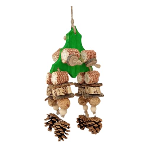 Lueear Vogelsittich-Spielzeug, Holz-Käfig-Kauspielzeug, mehrfarbiges Kauzubehör, Spielerlebnis für Sittiche, Wellensittiche Lueear Vogelsittich-Spielzeug, Holz-Käfig-Kauspielzeug, mehrfarbiges Kauzubehör, Spielerlebnis für Sittiche, Wellensittiche von Lueear