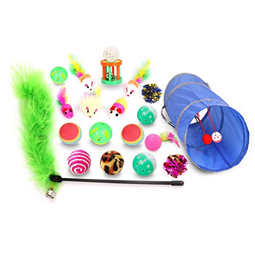 Lufodon 20-Pack Katzenspielset Hochwertige Sisal- Und Federspielzeuge FüR Spannende Jagd, Bewegung Und Geistige Stimulation – Umweltfreundliche Katzenunterhaltung FüR De Lufodon 20-Pack Katzenspielset Hochwertige Sisal- Und Federspielzeuge FüR Spannende Jagd, Bewegung Und Geistige Stimulation – Umweltfreundliche Katzenunterhaltung FüR De von Lufodon