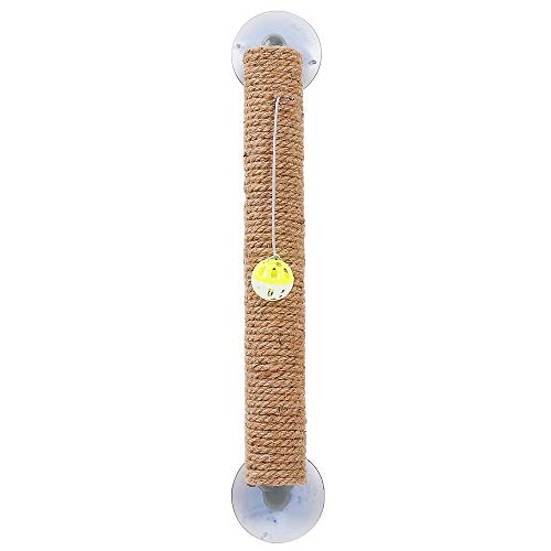 Lufodon Burlywood Wandmontierter Sisal-Kratzbaum Mit Saugfuß – Katzenkratzer FüR Krallen Und Interaktives Spielen Mit Glockenball – Premium-Stabiles Design FüR Katzen Lufodon Burlywood Wandmontierter Sisal-Kratzbaum Mit Saugfuß – Katzenkratzer FüR Krallen Und Interaktives Spielen Mit Glockenball – Premium-Stabiles Design FüR Katzen von Lufodon