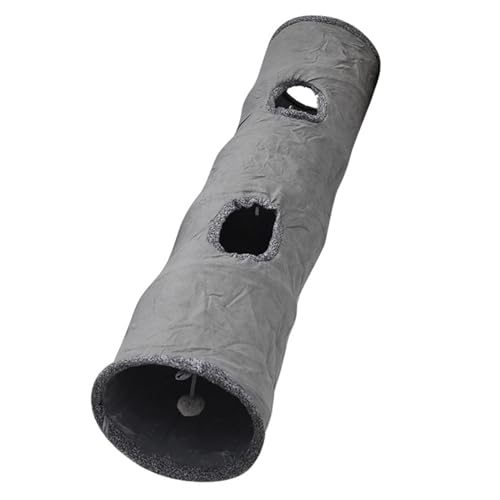 Lufodon Graues PlüSch-Katzentunnelspielzeug – Faltbar, Selbstunterhaltungsball, Wildledermaterial, Integrierter Stahldraht FüR Katzen Zum Spielen Und Ausruhen Im Innenbereich Lufodon Graues PlüSch-Katzentunnelspielzeug – Faltbar, Selbstunterhaltungsball, Wildledermaterial, Integrierter Stahldraht FüR Katzen Zum Spielen Und Ausruhen Im Innenbereich von Lufodon