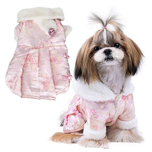 Lufodon Niedlicher rosa Hundemantel aus verdickter Baumwolle, weiche und Bequeme -Winter-Haustierkleidung, warm und stilvoll Lufodon Niedlicher rosa Hundemantel aus verdickter Baumwolle, weiche und Bequeme -Winter-Haustierkleidung, warm und stilvoll von Lufodon