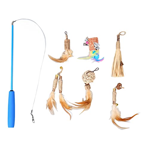 Lufodon Teaser retráctil para Gatos de 6 cabezas, juguete interactivo ligero para Gatos de Interior para horas de juego Lufodon Teaser retráctil para Gatos de 6 cabezas, juguete interactivo ligero para Gatos de Interior para horas de juego von Lufodon