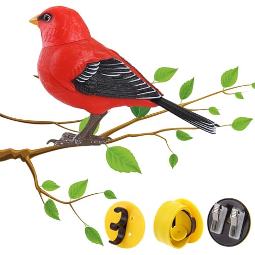 Luieonm Elektronisches Vogelspielzeug, elektrische , elektrisches singendes und zwitscherndes Vogelspielzeug, Bewegungs- und Geräuschaktivierung, realistische Dekoration für Zuhause, Büro Luieonm Elektronisches Vogelspielzeug, elektrische , elektrisches singendes und zwitscherndes Vogelspielzeug, Bewegungs- und Geräuschaktivierung, realistische Dekoration für Zuhause, Büro von Luieonm