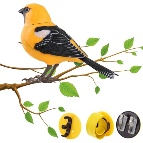 Luieonm Elektronisches Vogelspielzeug, elektrische , elektrisches singendes und zwitscherndes Vogelspielzeug, Bewegungs- und Geräuschaktivierung, realistische Dekoration für Zuhause, Büro Luieonm Elektronisches Vogelspielzeug, elektrische , elektrisches singendes und zwitscherndes Vogelspielzeug, Bewegungs- und Geräuschaktivierung, realistische Dekoration für Zuhause, Büro von Luieonm