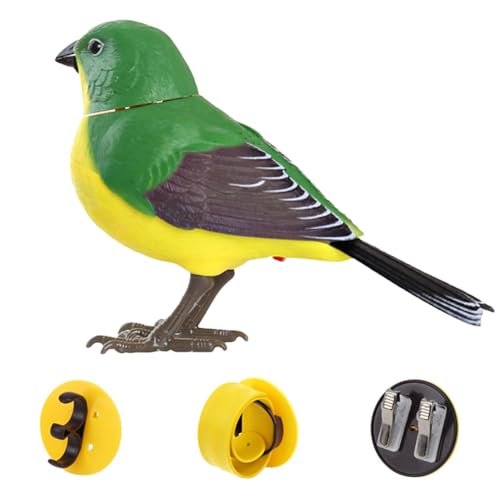 Luieonm Elektronisches Vogelspielzeug, elektrische , elektrisches singendes und zwitscherndes Vogelspielzeug, Bewegungs- und Geräuschaktivierung, realistische Dekoration für Zuhause, Büro Luieonm Elektronisches Vogelspielzeug, elektrische , elektrisches singendes und zwitscherndes Vogelspielzeug, Bewegungs- und Geräuschaktivierung, realistische Dekoration für Zuhause, Büro von Luieonm