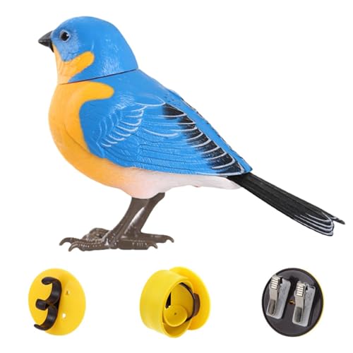 Luieonm Elektronisches Vogelspielzeug, elektrische , elektrisches singendes und zwitscherndes Vogelspielzeug, Bewegungs- und Geräuschaktivierung, realistische Dekoration für Zuhause, Büro Luieonm Elektronisches Vogelspielzeug, elektrische , elektrisches singendes und zwitscherndes Vogelspielzeug, Bewegungs- und Geräuschaktivierung, realistische Dekoration für Zuhause, Büro von Luieonm