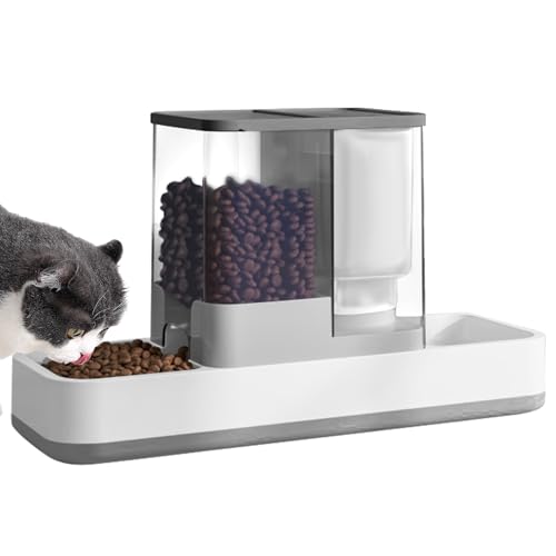 Luismia Automatischer Futterspender und Wasserspender für kleine Haustiere, 2-in-1, Schwerkraft-Katze, Auto, Katze, kleine, mittelgroße Hunde, Futterstation und Bewässerungs-Set, Futternapf für Luismia Automatischer Futterspender und Wasserspender für kleine Haustiere, 2-in-1, Schwerkraft-Katze, Auto, Katze, kleine, mittelgroße Hunde, Futterstation und Bewässerungs-Set, Futternapf für von Luismia