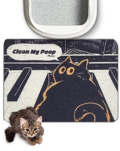 Lukamoo® Niedliche Katzentoilette, 61 x 40,6 cm, für Katzentoilette und Katzentoilette, unabhängiges Künstler-Design (Melodie) von Lukamoo