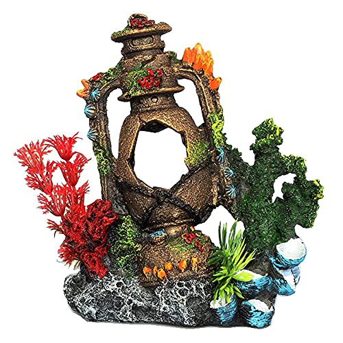 Lukasz Aquarium-Ornamente für Fische, Landschaftsbau, Aquarium, Dekoration, Kunstharz, Handwerk, Dekoration, Korallenlampe von Lukasz