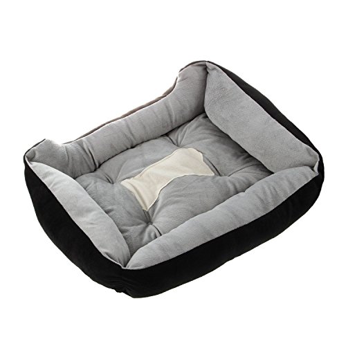 Lukasz Extra Luxury Bed Cushion Soft Mat Warmer Sneaker, Farbe: Schwarz, Größe: L von Lukasz