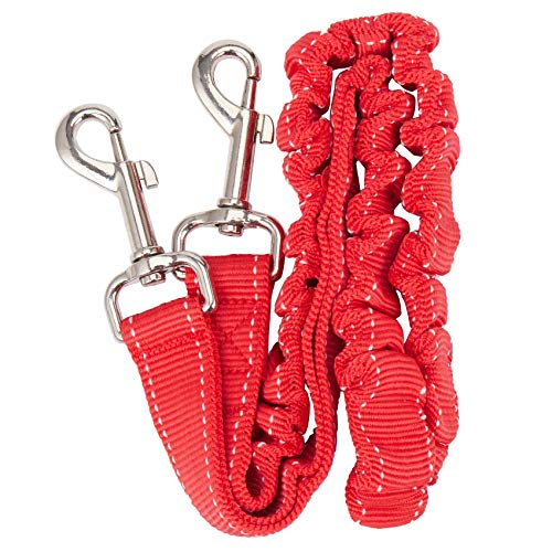 Lukasz Hunde-Training, verstellbare Hände, mit Gürtel, für Jogging, Laufen, Hundehalsband, Rot von Lukasz