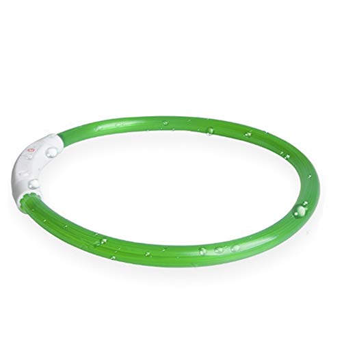 Lukasz LED-Halsband für Haustiere, wiederaufladbar, LED, Nachtsicherheitslicht, blinkend, 50 cm von Lukasz
