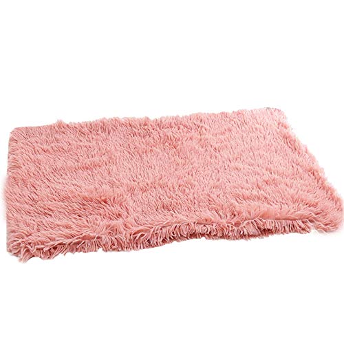 Lukasz Pet Fleece Dog Decke Decke Werfen, Weich Warm Welpen Decke Abdeckung Hund Katze Schlafmatte Double Layer Washable Rosa von Lukasz