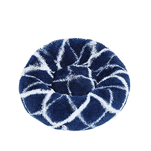 Lukery Hundebett Katzenbett Flauschig Rund aus Plüsch, Kuscheliges Donut Hundekissen und Katzenkissen Weiches Plüsch Hundeliege für Kleine, Mittelgroße und Große Haustiere (100CM,Weiß dunkelblau) Lukery Hundebett Katzenbett Flauschig Rund aus Plüsch, Kuscheliges Donut Hundekissen und Katzenkissen Weiches Plüsch Hundeliege für Kleine, Mittelgroße und Große Haustiere (100CM,Weiß dunkelblau) von Lukery