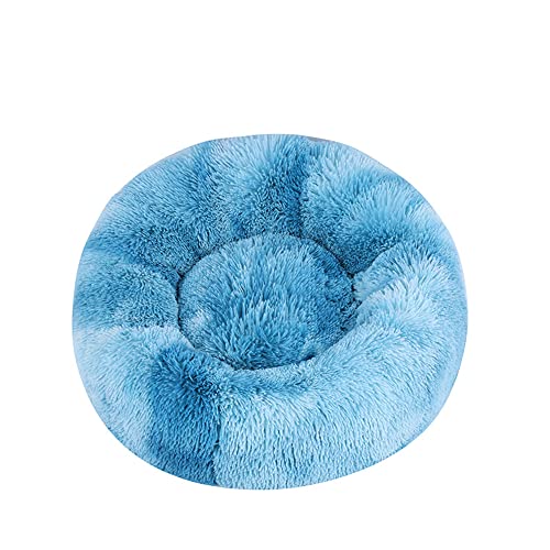 Lukery Hundebett Katzenbett Flauschig Rund aus Plüsch, Kuscheliges Donut Hundekissen und Katzenkissen Weiches Plüsch Hundeliege für Kleine, Mittelgroße und Große Haustiere (110CM,Tie-dye Dark Blue) Lukery Hundebett Katzenbett Flauschig Rund aus Plüsch, Kuscheliges Donut Hundekissen und Katzenkissen Weiches Plüsch Hundeliege für Kleine, Mittelgroße und Große Haustiere (110CM,Tie-dye Dark Blue) von Lukery