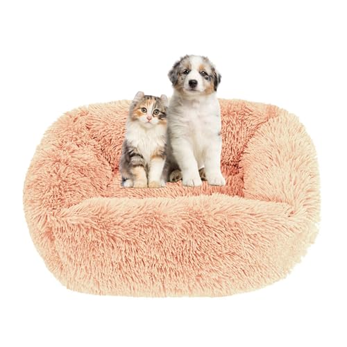 Lukery Hundebett Katzenbett Flauschig Rund aus Plüsch, Kuscheliges Donut Hundekissen und Katzenkissen Weiches Plüsch Hundeliege für Kleine, Mittelgroße und Große Haustiere (75X65CM,Helles Apricot) Lukery Hundebett Katzenbett Flauschig Rund aus Plüsch, Kuscheliges Donut Hundekissen und Katzenkissen Weiches Plüsch Hundeliege für Kleine, Mittelgroße und Große Haustiere (75X65CM,Helles Apricot) von Lukery