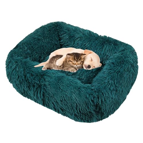Lukery Hundebett Katzenbett Flauschig Rund aus Plüsch, Kuscheliges Donut Hundekissen und Katzenkissen Weiches Plüsch Hundeliege für Kleine, Mittelgroße und Große Haustiere (Dunkelgrün,XXL(110x90)) Lukery Hundebett Katzenbett Flauschig Rund aus Plüsch, Kuscheliges Donut Hundekissen und Katzenkissen Weiches Plüsch Hundeliege für Kleine, Mittelgroße und Große Haustiere (Dunkelgrün,XXL(110x90)) von Lukery