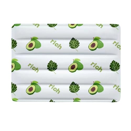 Lukery Pet Cooling Mats Cartoon, Reusable Self Cooling Pad for Dogs Cats in Hot Summer, Easy-Fold Pet Cool Mat for Crates, Kennels and Beds,Portable and Washable (Avocado,30x40cm) von Lukery