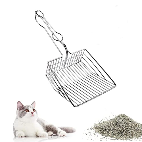 Lukione Katzenstreu Schaufel Metall, Atzenstreu Schaufel Große,Katzenstreuschaufel Aus Edelstahl, Schnell Siebende Tiefe Schaufel Mit Handlichem Griff, Entwickelt Für Besitzer Mehrerer Katzen Lukione Katzenstreu Schaufel Metall, Atzenstreu Schaufel Große,Katzenstreuschaufel Aus Edelstahl, Schnell Siebende Tiefe Schaufel Mit Handlichem Griff, Entwickelt Für Besitzer Mehrerer Katzen von Ewbob
