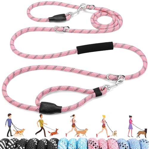 Lukovee Hundeleine, verstellbare Trainingsleine, 3 m, 1,27 cm, Nylon, strapazierfähig, kein Ziehen, für große und mittelgroße Hunde, verhedderungsfrei, reflektierend, für Spaziergänge, Laufen, (PI Lukovee Hundeleine, verstellbare Trainingsleine, 3 m, 1,27 cm, Nylon, strapazierfähig, kein Ziehen, für große und mittelgroße Hunde, verhedderungsfrei, reflektierend, für Spaziergänge, Laufen, (PI von Lukovee