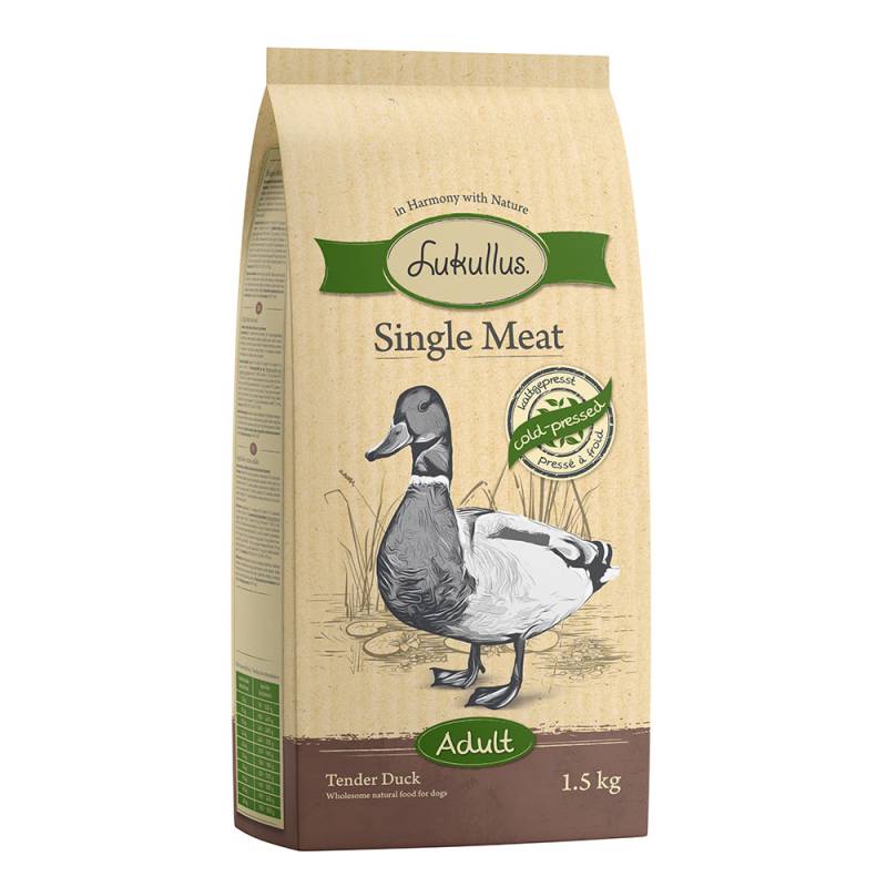 1 kg / 1,5 kg Lukullus zum Sonderpreis! - Kaltgepresst Single Meat Zarte Ente 1,5 kg von Lukullus
