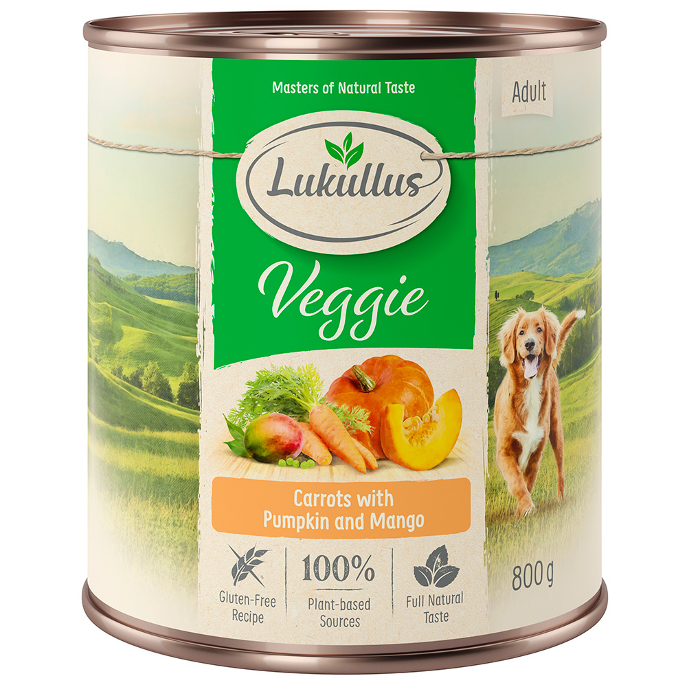 10 + 2 gratis! 12 x 800 g Lukullus Naturkost Adult Adult Veggie 10 + 2 gratis! 12 x 800 g Lukullus Naturkost Adult Adult Veggie von Lukullus