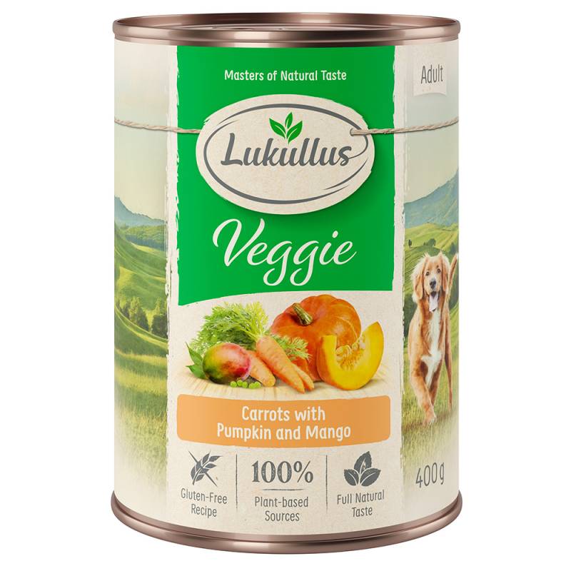 6 x 400 g Lukullus Naturkost zum Sonderpreis! - Adult Veggie von Lukullus