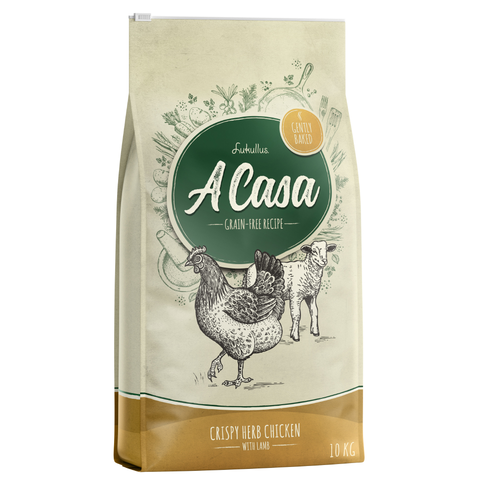 Lukullus A Casa Knuspriges Huhn mit Kräutern - Sparpaket: 2 x 10 kg Lukullus A Casa Knuspriges Huhn mit Kräutern - Sparpaket: 2 x 10 kg von Lukullus