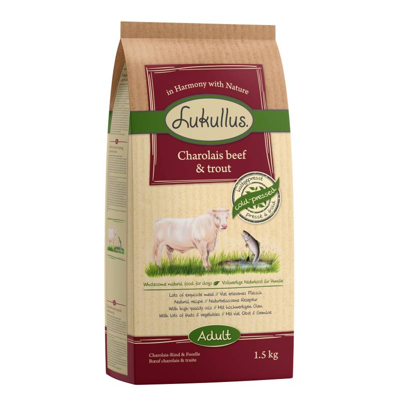 Lukullus Kaltgepresste Rind & Forelle - 1,5 kg von Lukullus