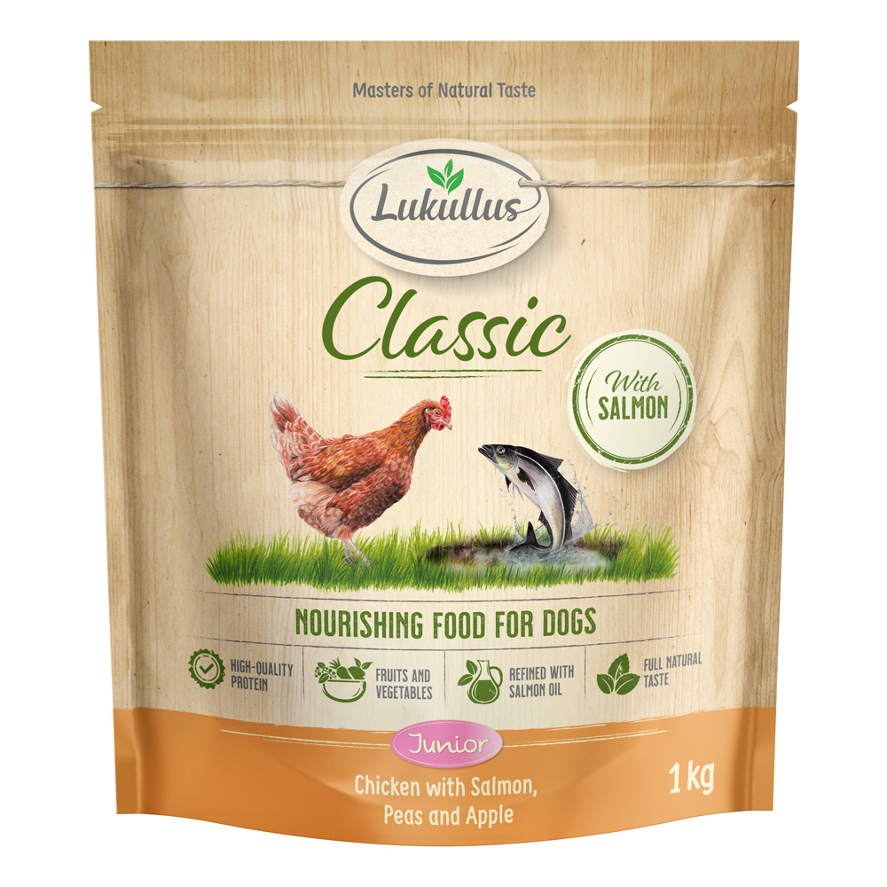 Lukullus Classic Junior Huhn & Lachs  - 1 kg neue Rezeptur von Lukullus