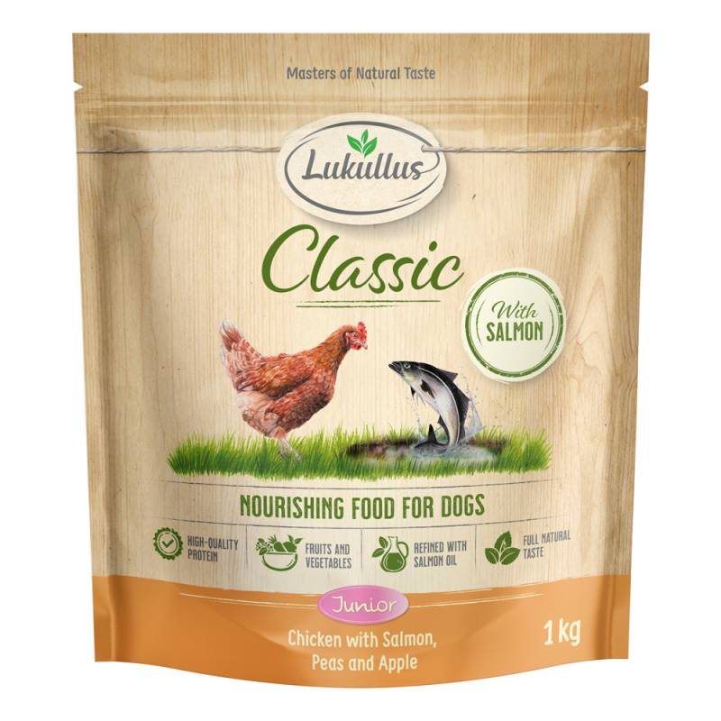 Lukullus Classic Junior Huhn & Lachs  - 1 kg neue Rezeptur von Lukullus