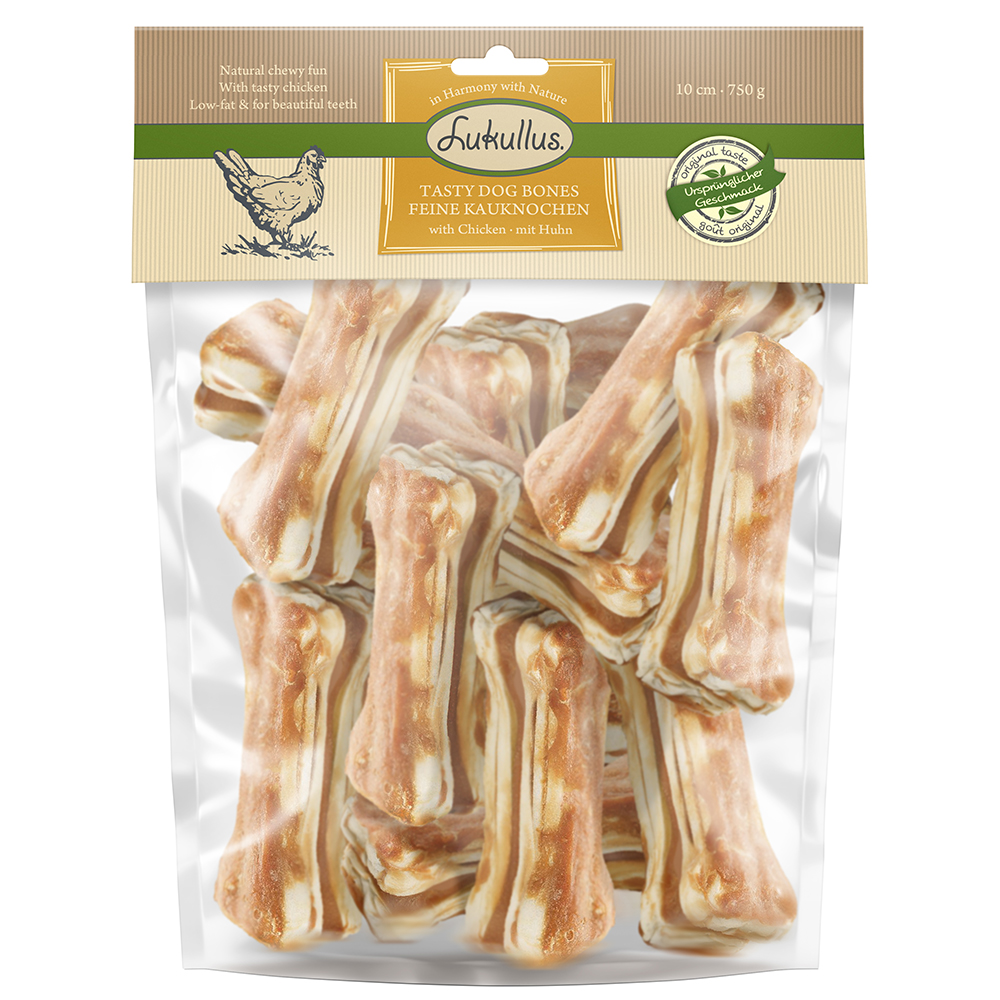 Lukullus Kauknochen 750 g - Huhn 10 cm (750 g) von Lukullus