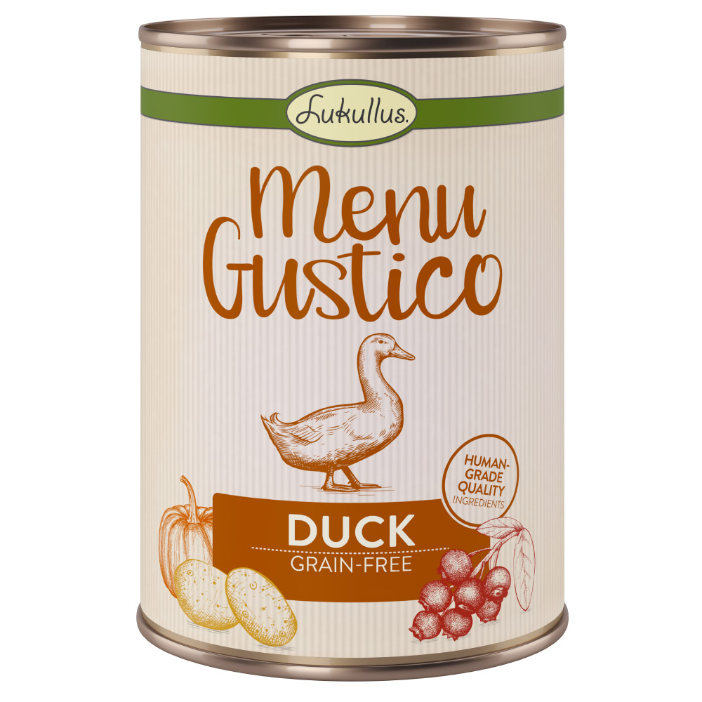 Lukullus Menu Gustico - Ente mit Karotte, Preiselbeeren und Rosmarin - 6 x 400 g Lukullus Menu Gustico - Ente mit Karotte, Preiselbeeren und Rosmarin - 6 x 400 g von Lukullus