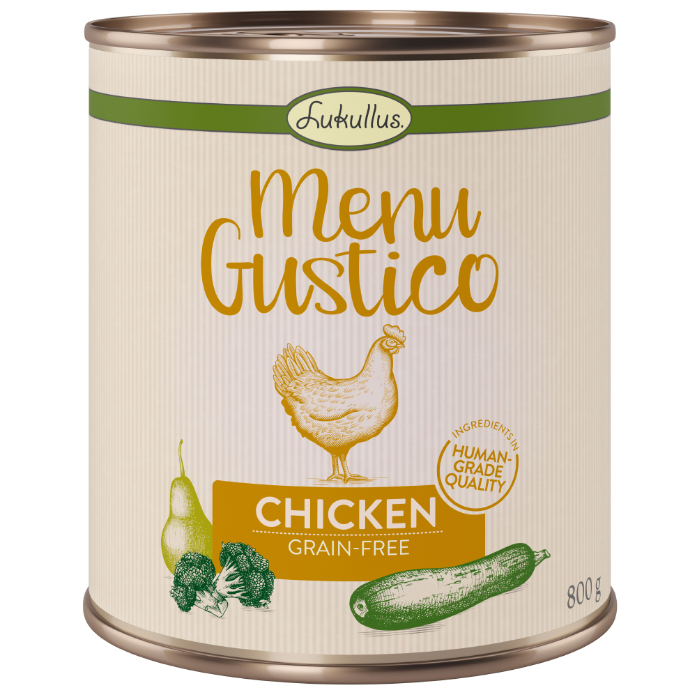 Lukullus Menu Gustico - Huhn mit Brokkoli, Zucchini und Birne - 6 x 800 g von Lukullus