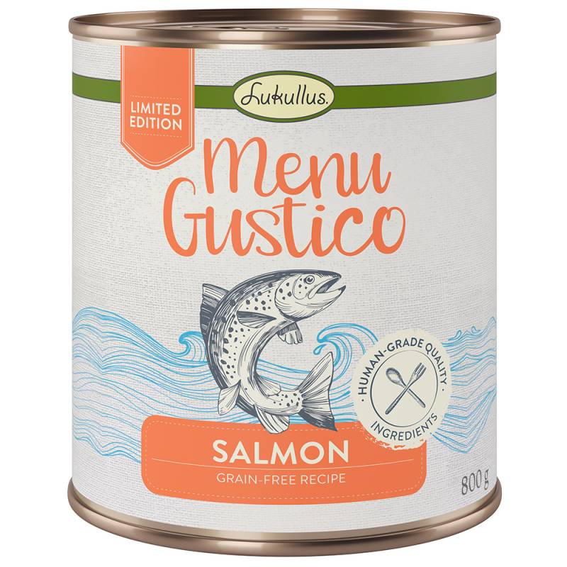 Lukullus Menu Gustico - Lachs mit Karotte, Luzerne und Spinat  - 6 x 800 g von Lukullus