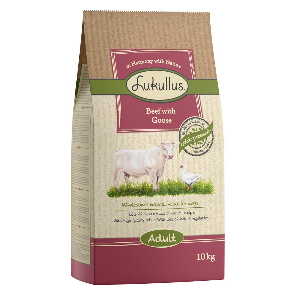 Lukullus Cold-pressed Rind & Gans - Sparpaket: 2 x 10 kg Lukullus Cold-pressed Rind & Gans - Sparpaket: 2 x 10 kg von Lukullus