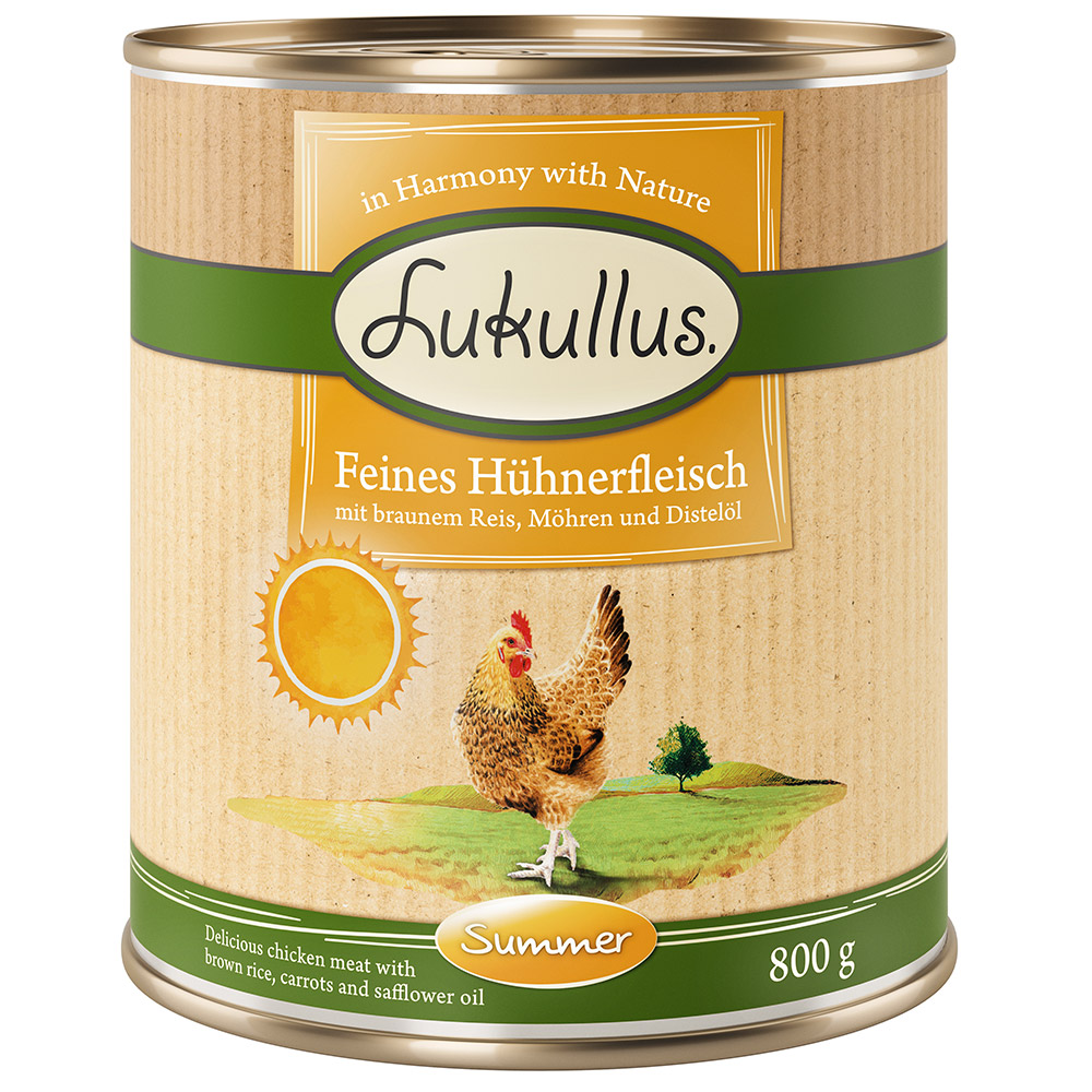 Lukullus Sommer-Menü: Feines Hühnerfleisch - 6 x 800 g von Lukullus