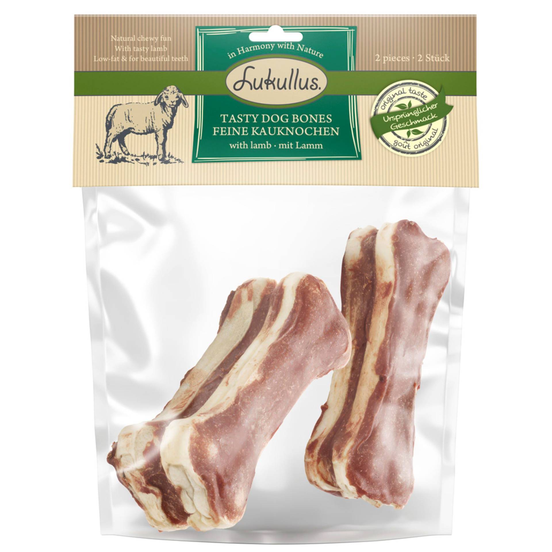 Lukullus feine Kauknochen 12 x 5 cm (120 g)  - Lamm von Lukullus