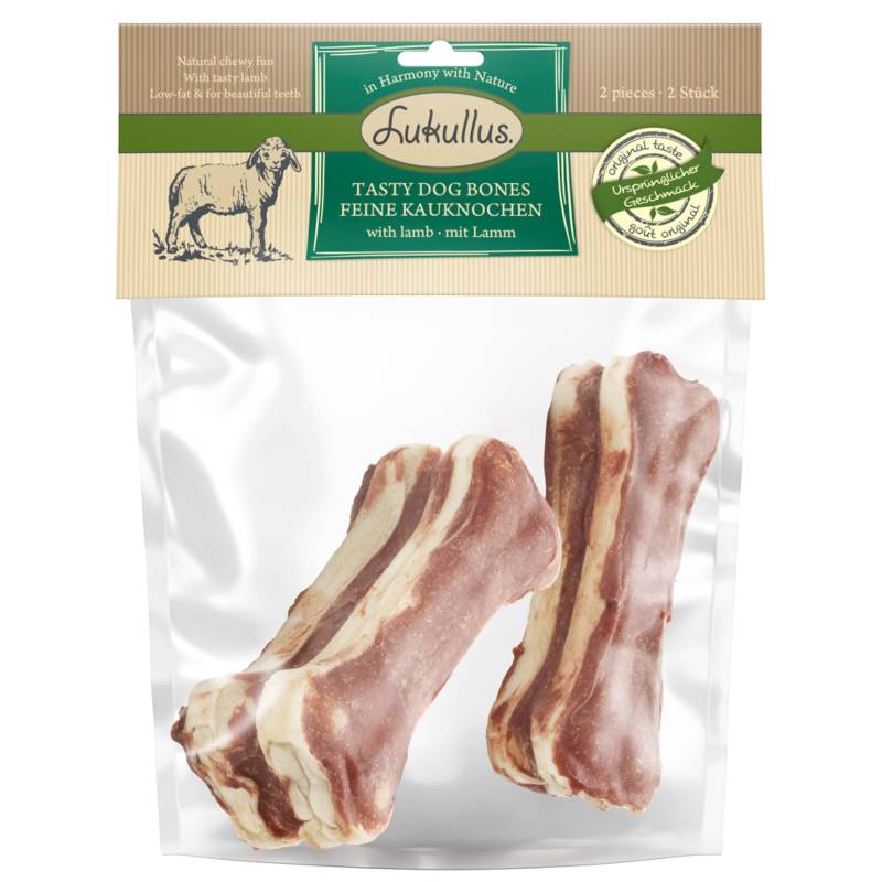 Lukullus feine Kauknochen 12 x 5 cm (120 g)  - Rind von Lukullus