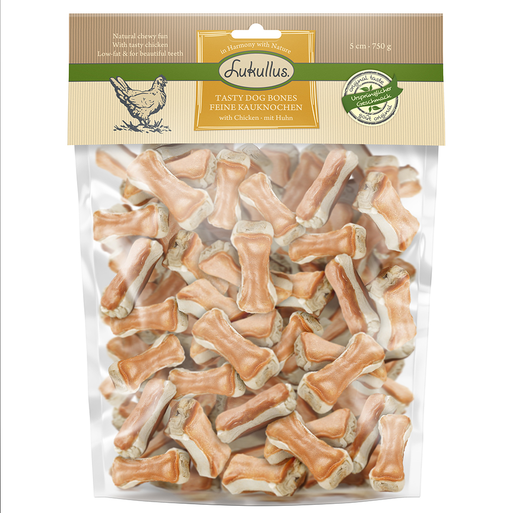 Lukullus Kauknochen 750 g - Huhn 5 cm (750 g) von Lukullus