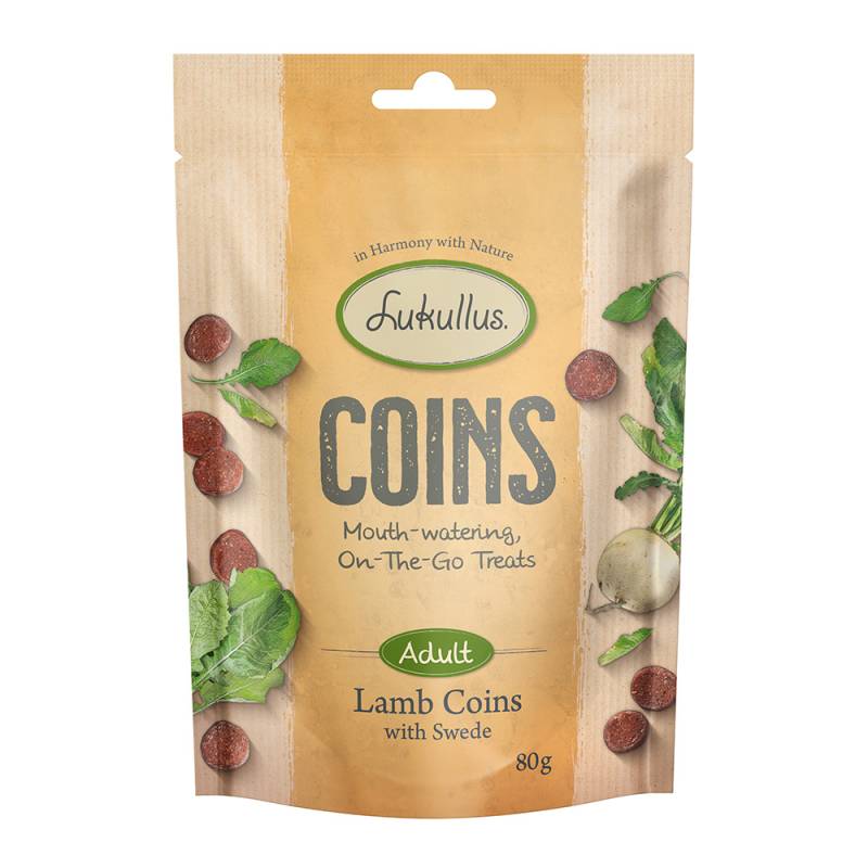 Sparpaket Lukullus Coins - Lamm mit Steckrübe 3 x 80 g von Lukullus